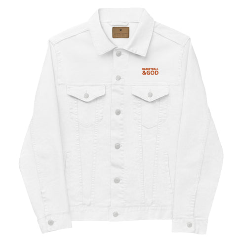 Basketball &God Orange Denim Jacket